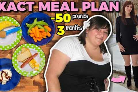 I LOST 50 Pounds in 3 Months eating only foods I already had in my house (EXACT PLAN)