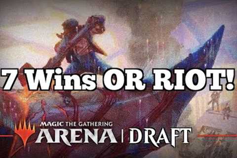 7 Wins OR RIOT! | Top 50 Mythic | March Of The Machine Draft | MTG Arena | Twitch Replay