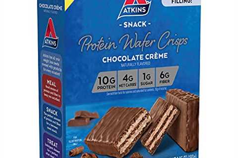 Atkins Protein Wafer Crisps, Chocolate CrÃ¨me, Keto Friendly, 5 Count