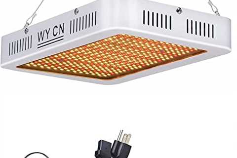 WY CN LED Grow Lights WY-1200, Upgrade 4x4.5ft Full Spectrum Plant Growing Lamps , Daisy Chained..