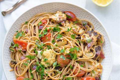 Roasted Cauliflower Pasta with Browned Butter Sauce