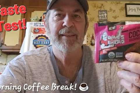 M☕️B! Taste Test! 😃 I''m trying Dave''s Killer Bread Organic Cocoa Brownie Blitz Snack..