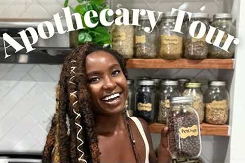 My Herbal Apothecary Tour! See what herbs I use for myself, business & clients!