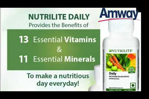 All about nutrition. Importance of vitamins and minerals. Amway product. Health awareness