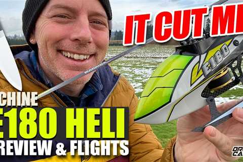 I HAVE NO BUSINESS FLYING THIS!!! â Eachine E180 RC Helicopter â FULL REVIEW & FLIGHTS ð