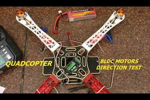 QUADCOPTER SETTING BLDC MOTOR DIRECTION