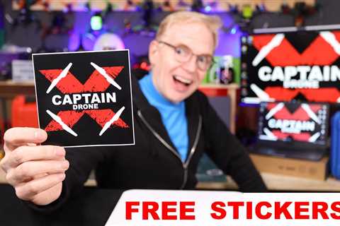 Get your FREE Captain Drone Stickers here â All Details Provided