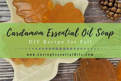 DIY Cardamom Essential Oil Soap - Melt and Pour Recipe for Fall