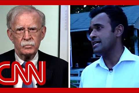 Vivek Ramaswamy refuses to say whether Putin is a war criminal. Hear John Bolton''s reaction