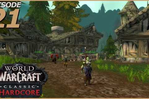 World of Warcraft - OFFICIAL HARDCORE  - Level 26 - Orc Warrior -  Hillsbrad Foothills Gameplay