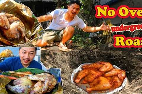No Oven Organic Chicken Roast with Kim kafal Jhol, Mukbang | Organic cooking subscribers demand!