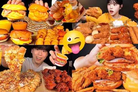 KOREAN BIG BITES*MUKBANG* FAST FOOD MUKBANG ASMR EATING SHOW REAL SOUND|FOOD COMPILATION 😋💯