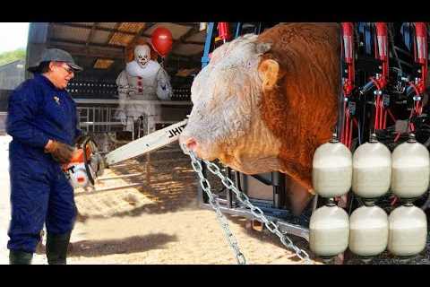 Automated Raw Milk Robot & Silage Tips Hand Milking Cattle Feeder with a Twist!