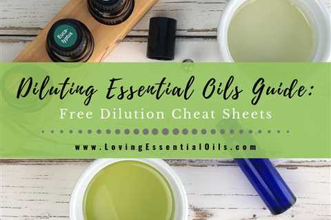 Diluting Essential Oils Guide with Dilution Chart