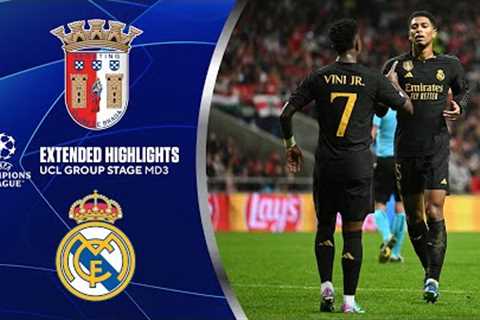 Braga vs. Real Madrid: Extended Highlights | UCL Groups Stage MD 3 | CBS Sports Golazo