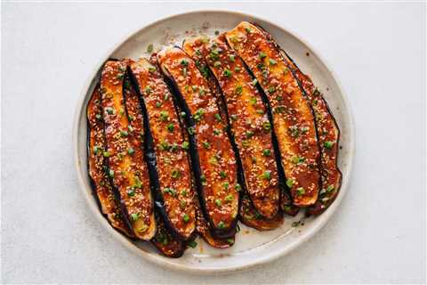 Air Fryer Eggplant with Miso Sauce