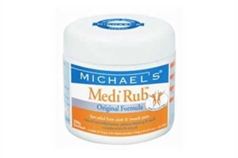Michael's Medi Rub is an anti-inflammatory ointment which provides fast and effective relief..