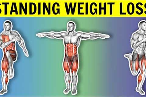 Best HIIT Standing Exercises to Lose Weight [Quick All Standing Fat Burning Cardio Workout]