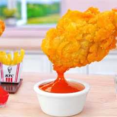 Crispy Miniature KFC Fried Chicken Homemade Recipe 🍗 Mini Fast food Compilation By Tina Mini..