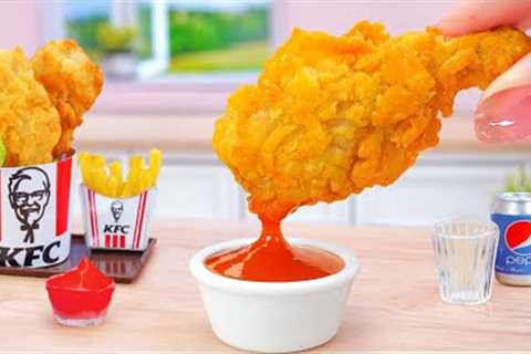 Crispy Miniature KFC Fried Chicken Homemade Recipe 🍗 Mini Fast food Compilation By Tina Mini..