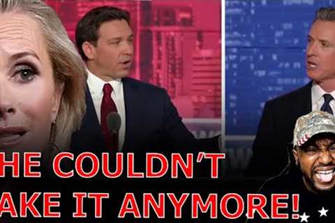 Gavin Newsom''s WIFE FORCED HIM To QUIT Fox News Debate Against Ron DeSantis After Getting Spanked!