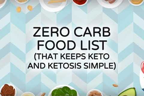 Zero Carb Food List that Keeps Keto and Ketosis Simple