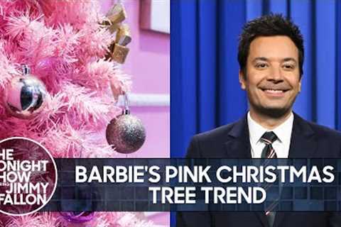 Barbie''s Pink Christmas Tree Trend, a Family''s $10,000 Disney Gift Card Mishap | The Tonight Show