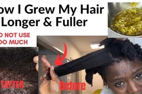 How I Grew  Longer &  Thicker Hair|  Use This Treatment Just Only Once A Month For A Better..