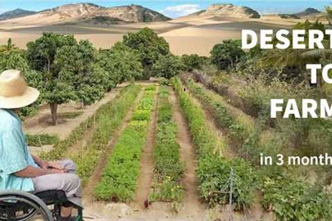 How He Turned Desert Sand Into Fertile Farm Land In 3 Months!