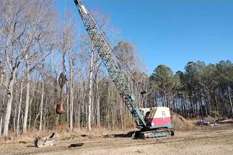 Dragline Gets New Cable And A Wrecking Ball!