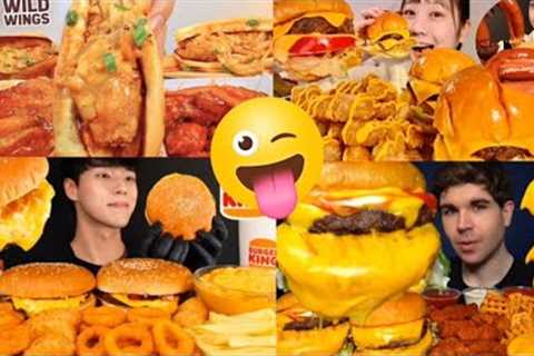 BEST ASMR MUKBANG FAST FOOD  EATING |POPULAR FAST FOOD KOREA|AMERICAN REAL MUKBANG EATING SOUNDS