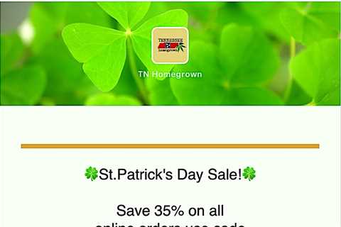 Don't miss our St. Patrick's Sale! 35% off all orders use code:…