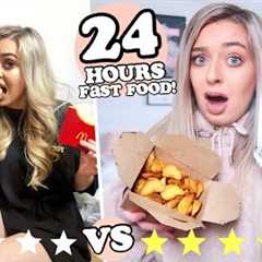 24 HOURS eating ONLY fast food! BEST and WORST takeaways in my AREA!