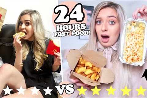 24 HOURS eating ONLY fast food! BEST and WORST takeaways in my AREA!