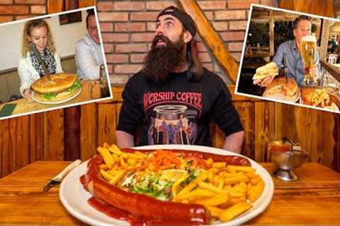 EATING THE BIGGEST BRATWURST IN GERMANY AT FRANKFURT''S FAMOUS GIANT FOOD RESTAURANT |..