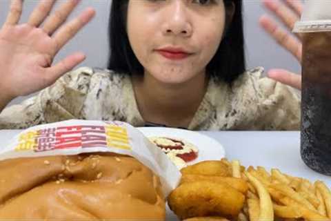 Burger, Filet O Fish And Crispy Potato Eat ASMR MUKBANG