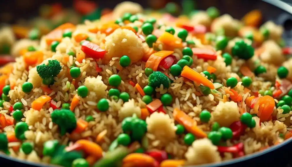 Low Carb Vegetable Fried Rice Recipe Indian