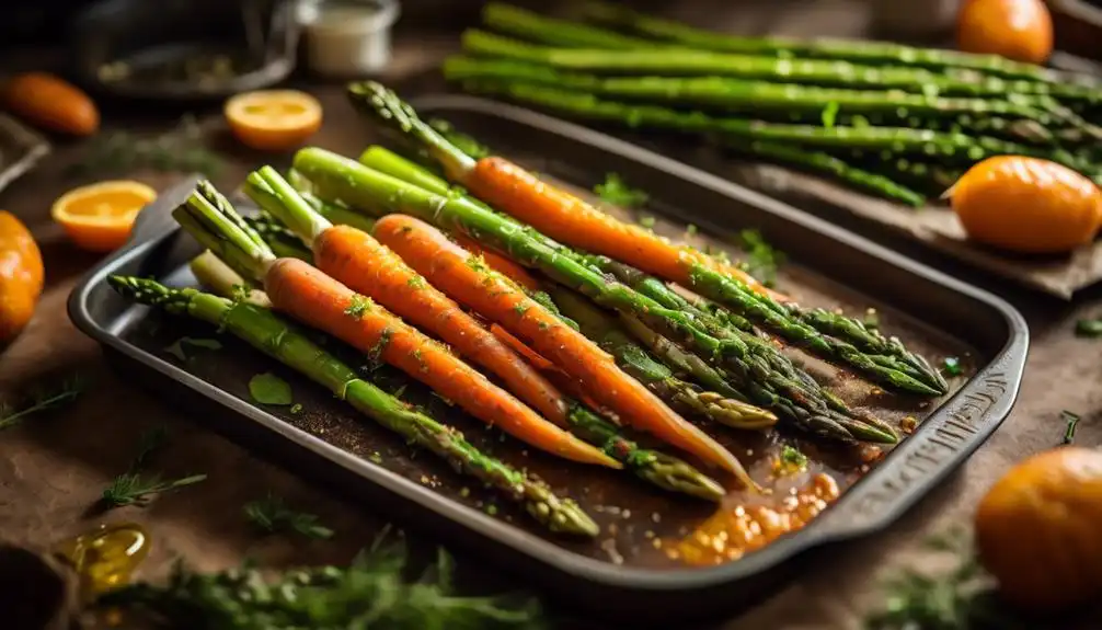 Low Carb Roasted Carrots and Asparagus Recipe