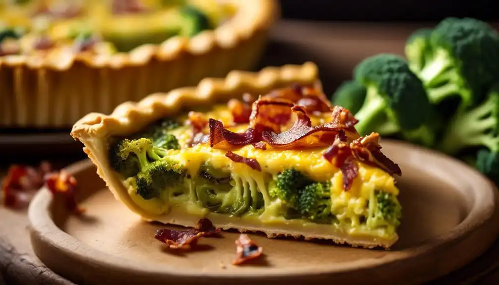 Low Carb Broccoli Bacon Quiche Recipe