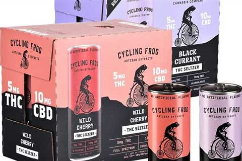 Cycling Frog THC Seltzer | 12oz | 5mg THC / 10mg CBD | 6ct Box  6-count box…