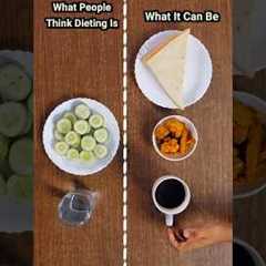What people think dieting is Vs what it can be! #fitness #health #diet