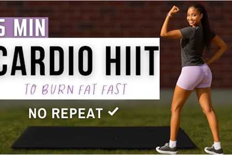 15-Min Fat-Burning Cardio HIIT Workout at Home | Lose Weight Fast & Burn Belly Fat | No..
