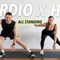 30 Min All Standing Cardio HIIT Workout - Lose Weight & Tone (No Equipment, No Repeat)