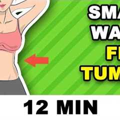 12 min Small Waist Workout // Hourglass Figure + Flat Tummy
