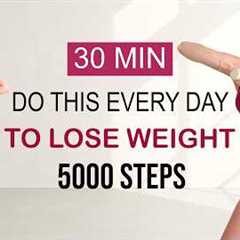 Do This Every Day To Lose Weight & Tone Your Body🔥| 5000 Steps, optional: Small Weights, No..