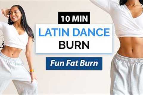 10 MIN LATIN DANCE WORKOUT to Lose Weight | No Jumping, Full Body Fat Burn (Reggaeton)